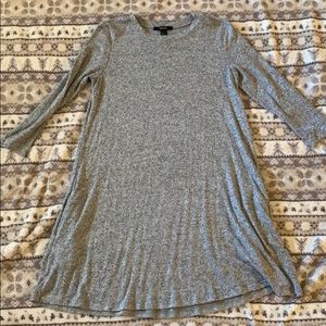 Long sleeve grey dress from Forever 21